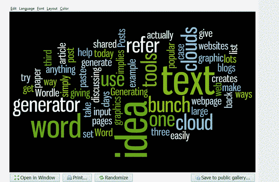 free word cloud generator for mac